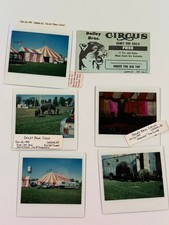 vtg 1980s Dailey Bros LOT (x6) ticket circus carnival sideshow PHOTOS Weezer