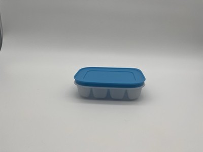 Tupperware Freezer Mates Mini Ice Cube Tray 12 Baby Food Cubes Blue