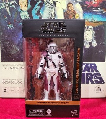Star Wars Revenge of The Sith Black Series Clone Commander Bacara Action Figure