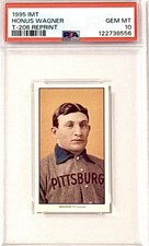 💎1909-T206⚾️Honus Wagner HOF Tobacco Card Reprint 1995 Portrait PSA-10 GEM!