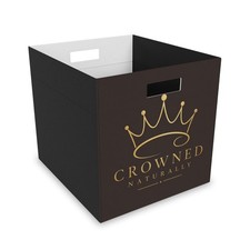 The Crowned Collection Felt Storage Box Foldable Fabric Bin