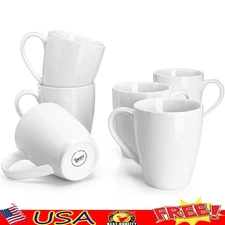 Elegant Porcelain Coffee Mugs Set Latte Tea Cocoa Perfect Gift Dishwasher Safe