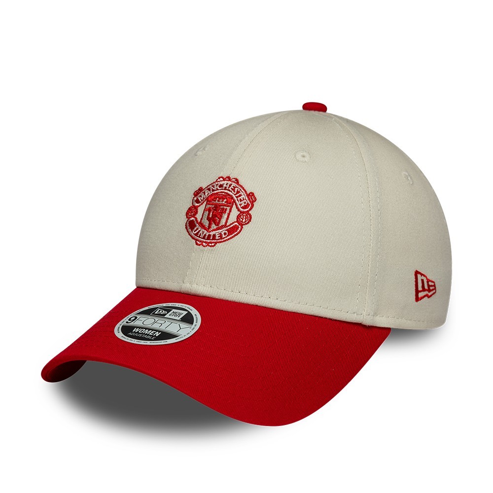 NEW ERA WOMENS MANCHESTER UNITED FOOTBALL BASEBALL CAP.9FORTY CONTRAST HAT W26