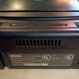 SEGA Saturn 80000A Console-For PARTS/BROKEN. Green Light Comes On-Does Not Spin.