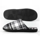 riemot Mens Memory Foam Indoor Bedroom Slippers Winter Warm Fluffy House Shoes