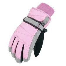 Kids Winter Warm Gloves Windproof Water-Resistant Snow 10-12 years Light Pink