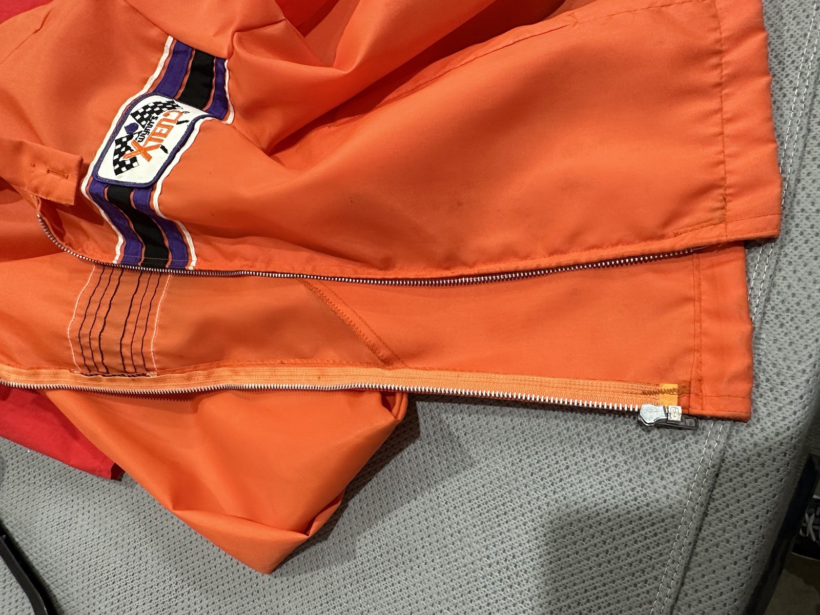 Vintage XL Wynn’s Racing Jacket 1970’s Xtend Orange Windbreaker Extra Large USA