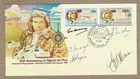 Australia 1984 50th Anniv  Flight Aust - NZ PNG FFC FDC Cover SIGNED inc E.Crome