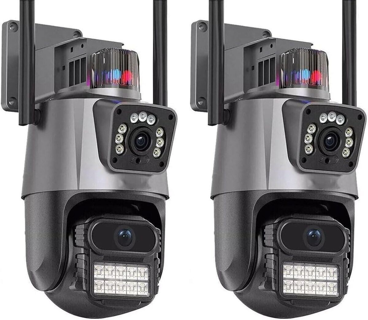 Sistema Video Sorveglianza 4K 8MP Dual Screen PTZ Zoom 8X Outdoor