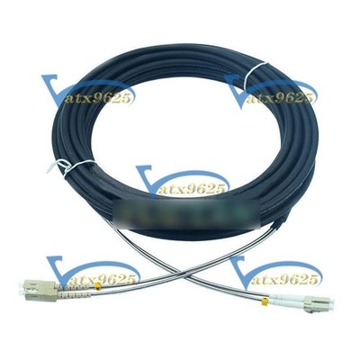 40M Outdoor Field Fiber Patch Cord LC-SC LC to SC MM Multi-Mode Duplex Cable #pq