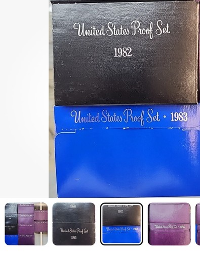 Juego de prueba de Estados Unidos 1980-1989 tirada de monedas de 10x5 impecables como nuevas por debajo del 40% de descuento en el costo de emisión - Imagen 7 de 12