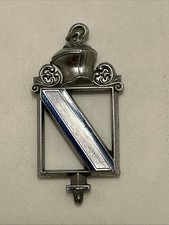 Vintage Buick Regal Chrome Knight Hood Ornament Blue And Chrome 70s