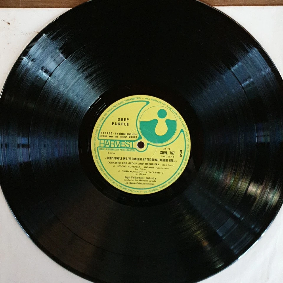DEEP PURPLE - Concerto for Group & Orchestra / Vinyle LP (1970) - Photo 4/4