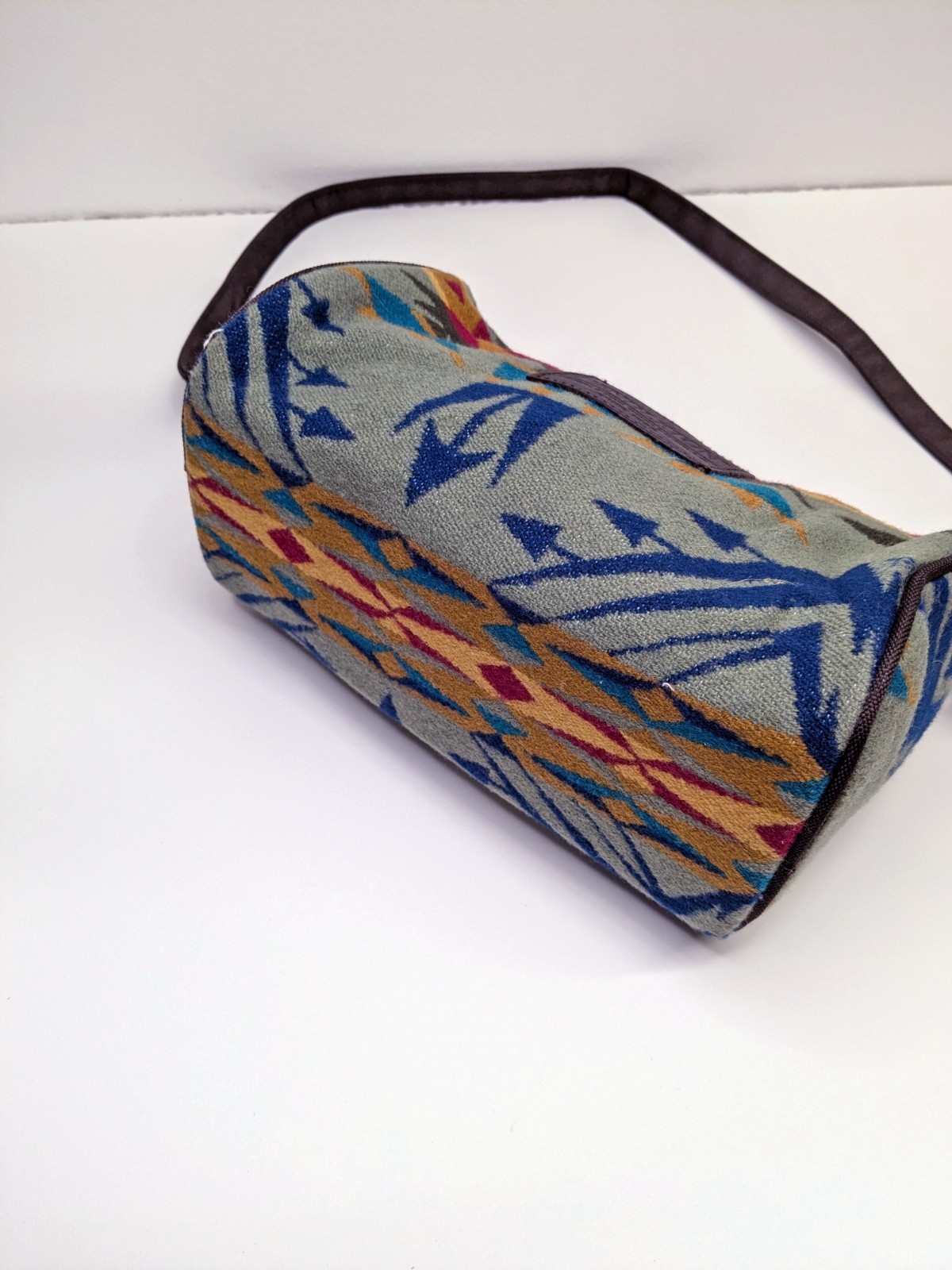 Pendleton Wool Shoulder Bag – Native Pattern, Bro… - image 3