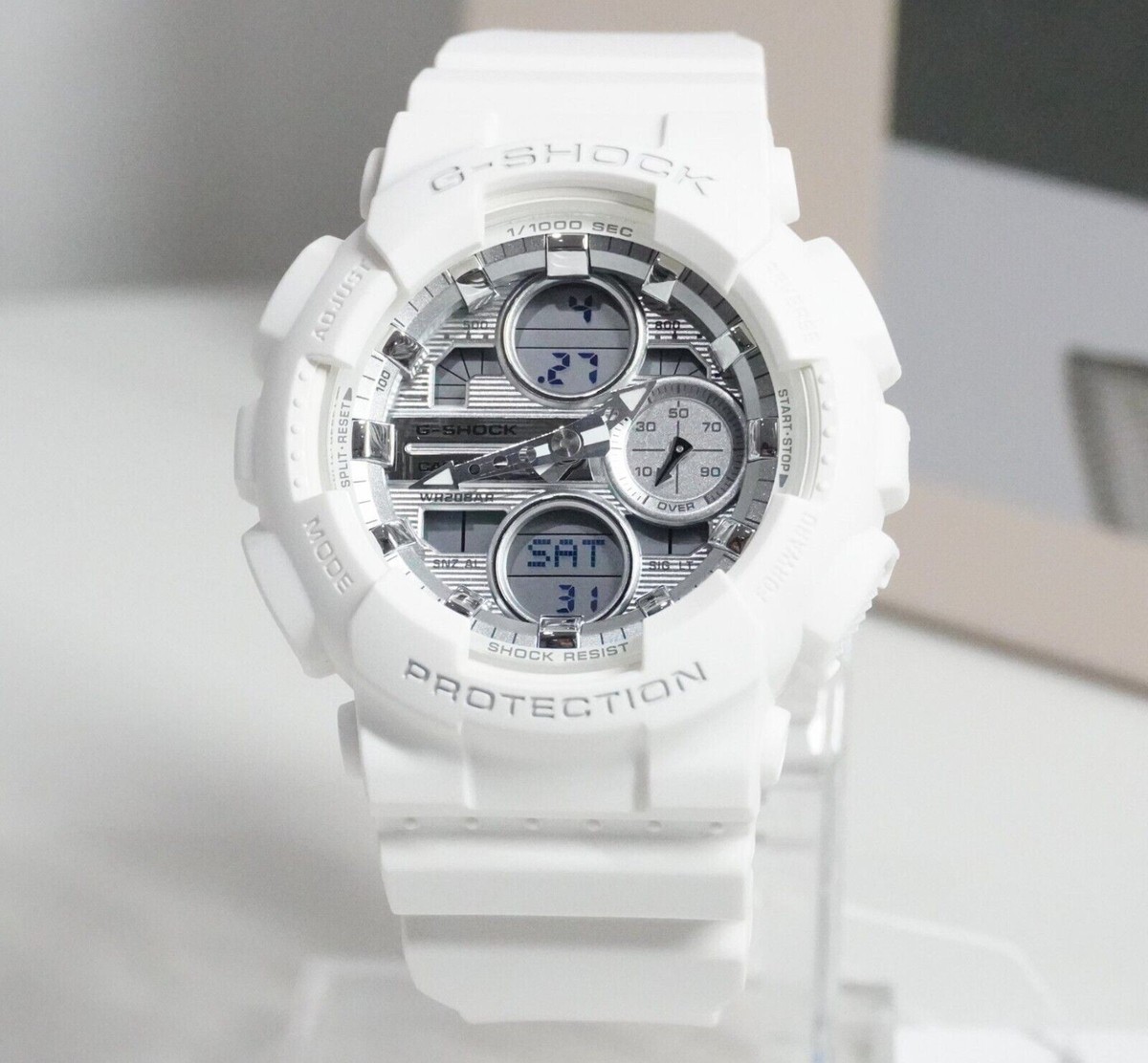 Casio G-Shock GMA-S140VA-7A White Silver Analog Digital Ladies