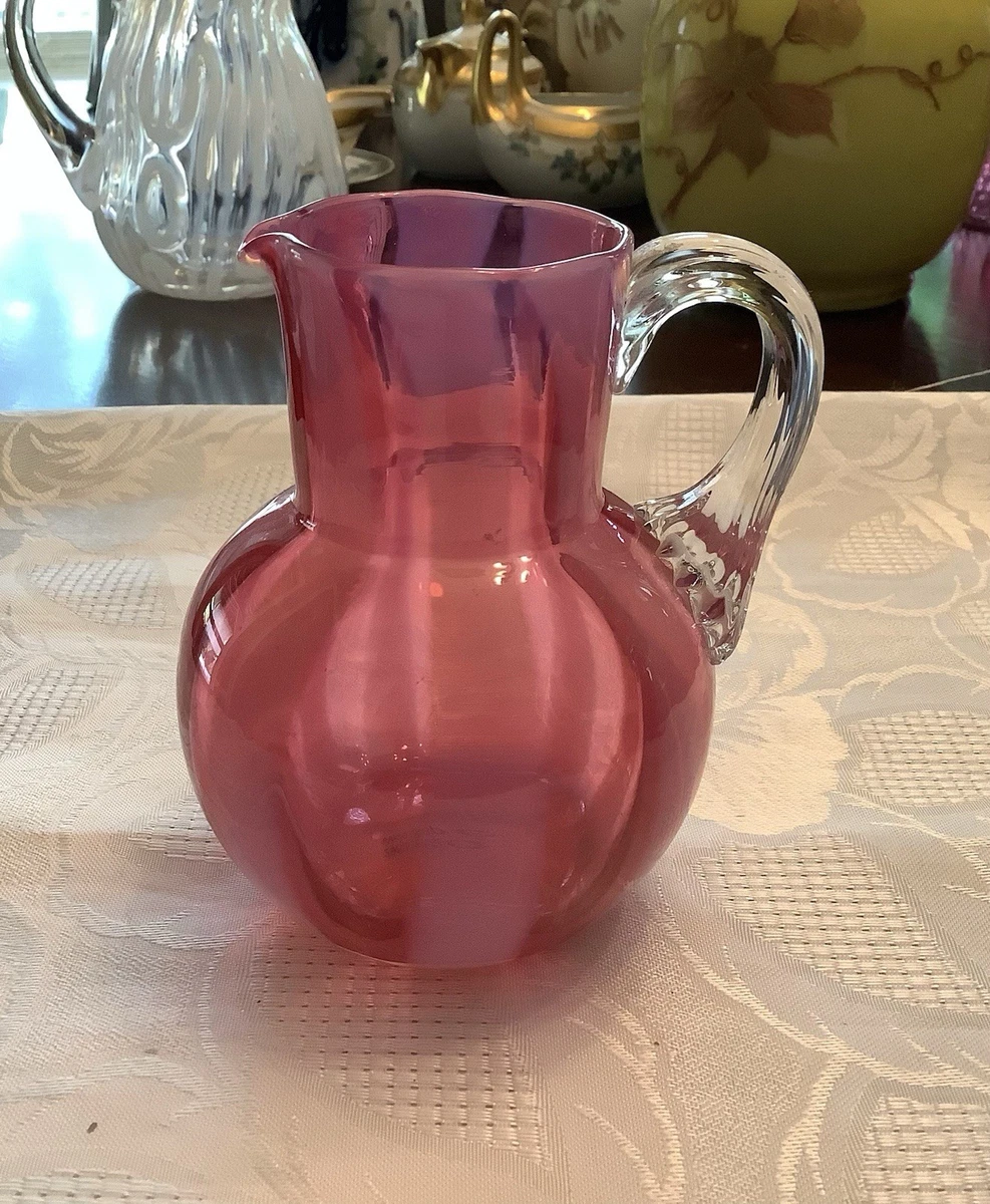 Glass Pink Collectible 1850-1899 Time Period Manufactured Jugs