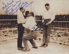 JACK DEMPSEY - AUTOGRAPHED INSCRIBED PHOTOGRAPH CO-SIGNED BY: JOHNNY COULON