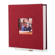 Large Photo Album Self Adhesive with Picture Display Window, DIY Scrapbook Al...
