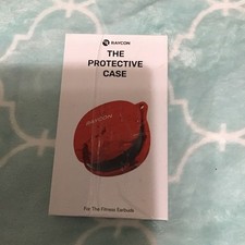 Raycon Protective Case for Fitness Earbuds Wireless Charge, Carabiner, Orange