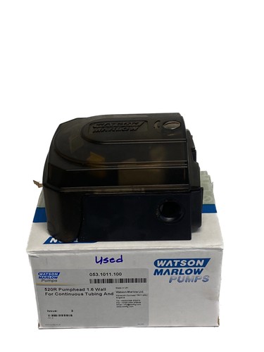 Used WATSON MARLOW 520R Pumphead 1.6 Wall for Continuous Tubing 053.1011.100