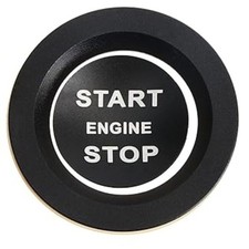 Push Start/Stop Engine Button Cover Trim, One Click Push Start Button Black B