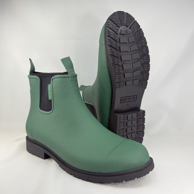 Merry People Bobbi Chelsea Ankle Rain Boots Alpine Green US Men 13 EU 45