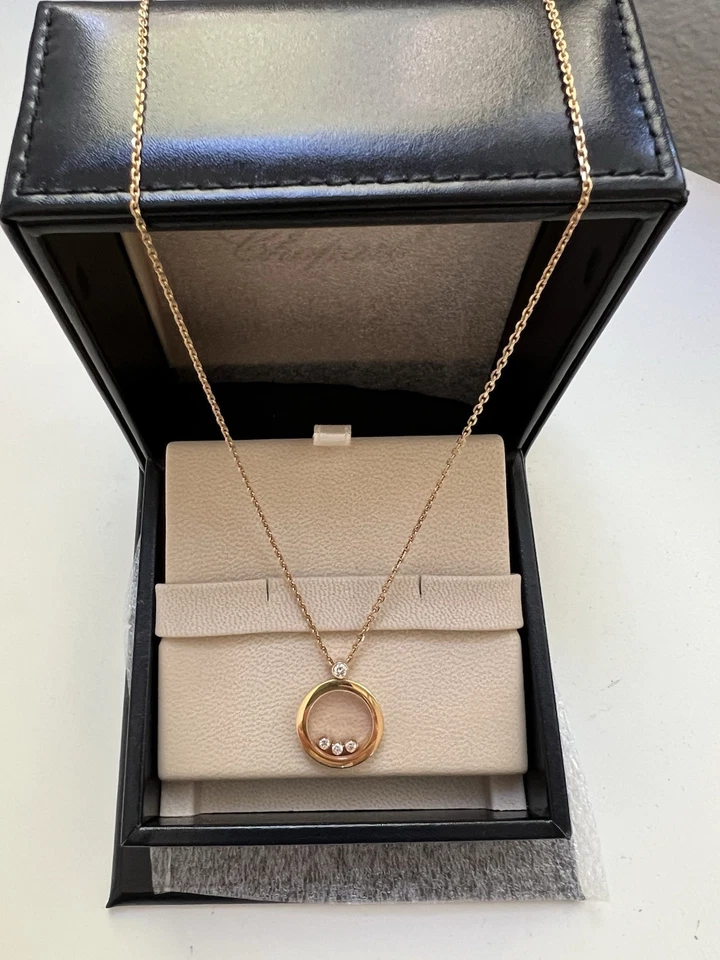 Chopard Pendant With 4 Diamonds And Chain $4,880 - Image 2 of 4