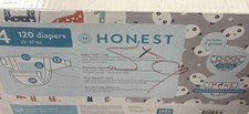 Honest Diapers 120 Count Size 4 Disposable Diapers, Size 4 (22-37lbs) 0.39 per diaper