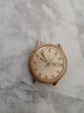 Vintage TIMEX Mercury Day Date Men’s Watch. Gold Tone