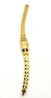 VIntage Seiko Womens Watch 13mm Rectangle Gold Tone 2E20-3241 New Battery 7.5 in