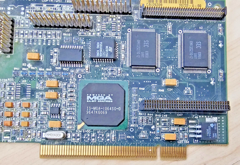 Matrox 618-02 VIDPC1026AAWW PCI VGA Card Graphics Card - Image 4 of 4