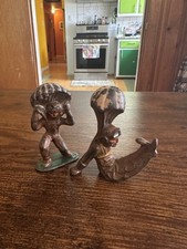 Set Of 2 Vintage Barclay Manoil 1930  s Paratrooper 784 Soldier w/ Parachute
