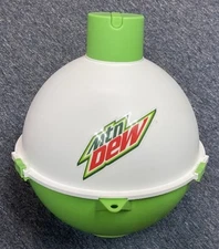 Mountain Dew The Big Bobber Floating Cooler Promotional Vintage Pool Fishing MTN