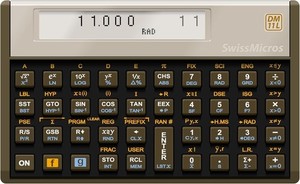 SwissMicros DM11L RPN Calculatrice scientifique HP 11C Titanium programmable nouveau