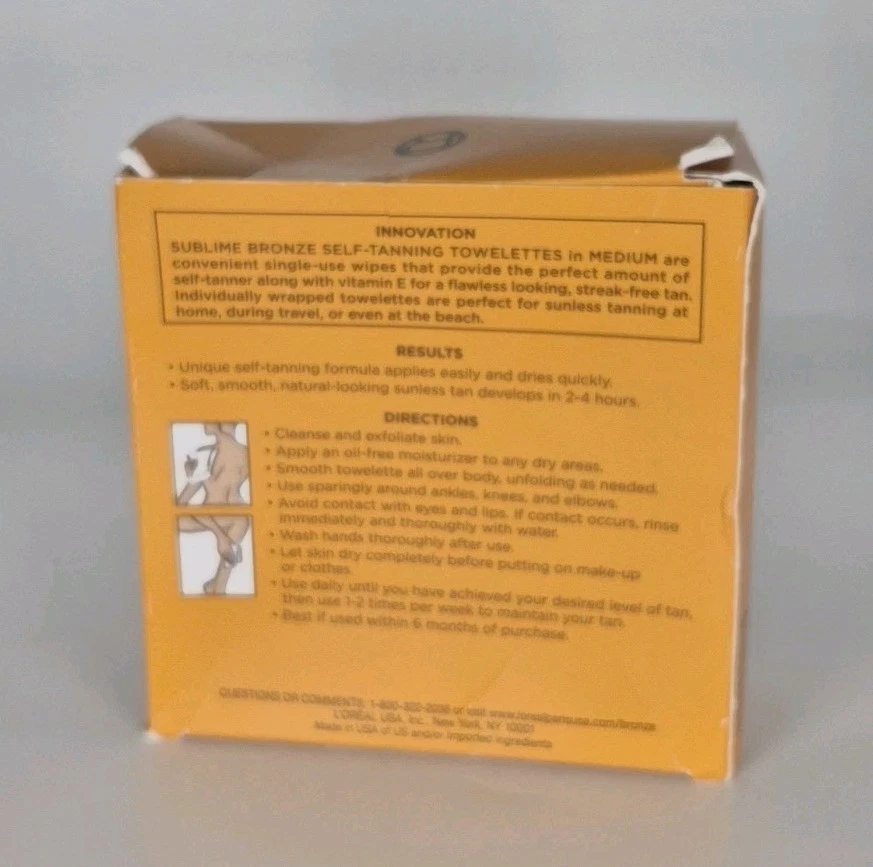 Полотенца для автозагара L'Oreal Sublime бронза средние - Изображение 2 из 4