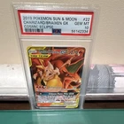Pokemon Charizard & Braixen GX 22/236 Cosmic Eclipse TAG TEAM PSA 10