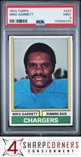 1974 TOPPS #437 MIKE GARRETT CHARGERS PSA 9