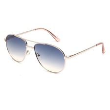 Exclusive Viva Women's Sunglasses, Gold/Gradient Blue