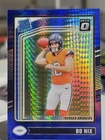 2024 Panini Donruss Optic - Rated Rookie Bo Nix #209 Blue Hyper Prizm (RC)