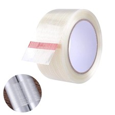 Strong Waterproof Multipurpose Clear Duct Tape Adhesive Repair Roll 25M 82FT 0.40 per metre