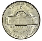 1944 D Jefferson Silver Nickel. 5FS Full Steps. Super Scarce. High Grade. — photo 2