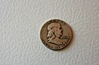 1953 Benjamin Franklin silver Half Dollar mint mark S