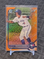 2022 Bowman Chrome Mega Martin Gimenez 1st Bowman Mojo Orange Refractor 4/25