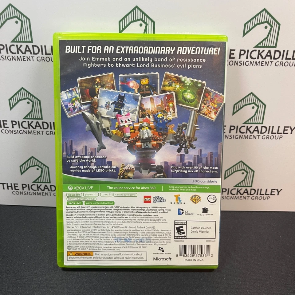 LEGO Película Videojuego Xbox 360 Completo con Manual CIB Foto 3 de 4