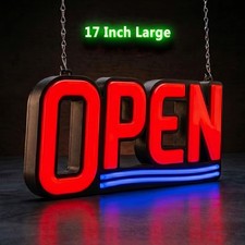 Open Sign LED Neon Ultra Bright Light Business Display for Restaurant Store Shop
