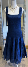 Merlette New Freja Fit & Flare Dress in Sapphire Size Medium Retail $595