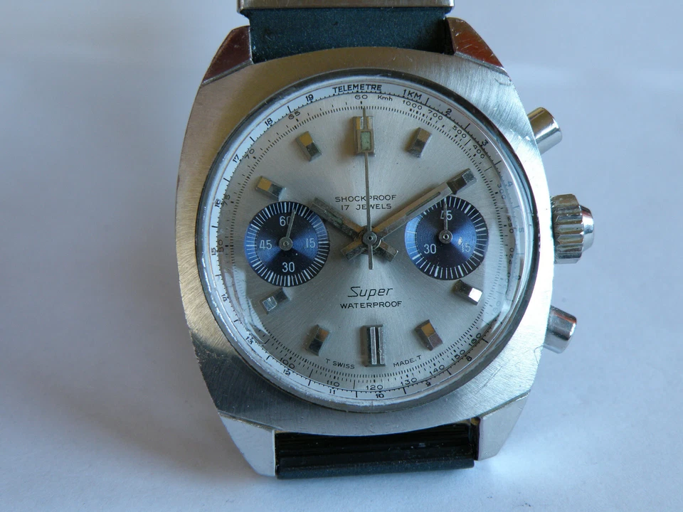 SUPER WATERPROOF-CRONO-ACCIAIO-OVERSIZE(37 X 38 MM)-CASSA E CORONA A VITE- L.248 - Immagine 3 di 4