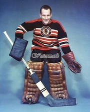 NHL 1954 Chicago Black Hawks Goalie Al Rollins Color 8 X 10 Photo Picture 
