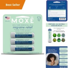 Natural Migraine Relief Essential Oil Blend - Peppermint Eucalyptus Aromatherapy