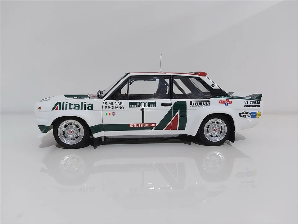 FIAT 131 ABARTH ALITALIA - Rally Portogallo 1978 #1 Munari - Kyosho 1/18 - Immagine 4 di 4
